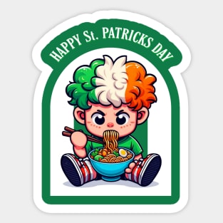 Irish Boy Noodle Sticker